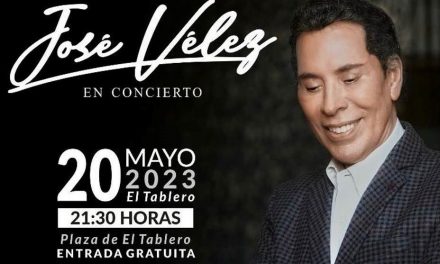 José Vélez actúa el 20 de mayo en El Tablero