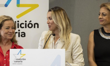 María Fernández, CC, pide el voto para mantener el acento canario en Madrid