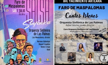 Fin de semana musical en el Faro de Maspalomas con la Orquesta Sinfónica de Las Palmas: «Cantos isleños» y «Salsa sinfónica»