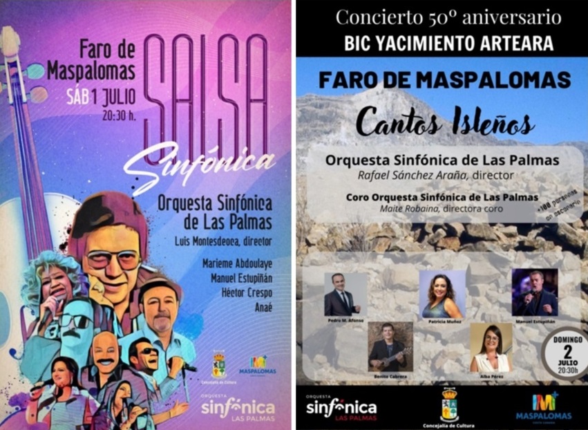 Fin de semana musical en el Faro de Maspalomas con la Orquesta Sinfónica de Las Palmas: «Cantos isleños» y «Salsa sinfónica»