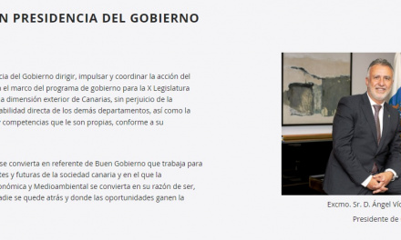 Una falta de respeto: La página web del Gobierno canario sigue mostrando a Angel Víctor Torres como presidente y no a Fernando Clavijo