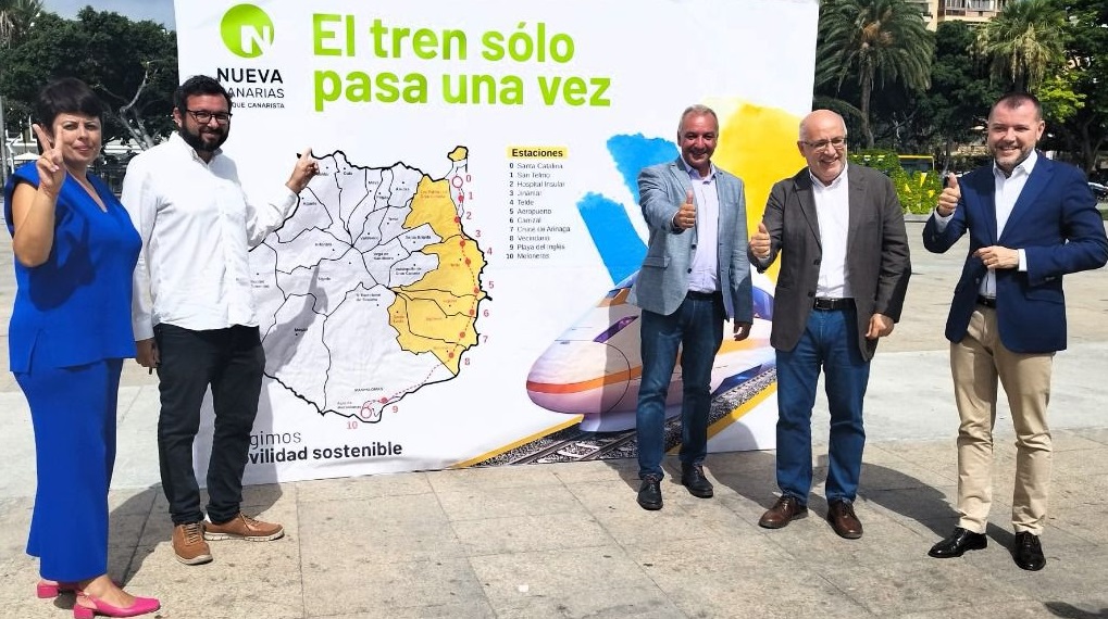 Nueva Canarias exigirá en Madrid la financiación del Tren
