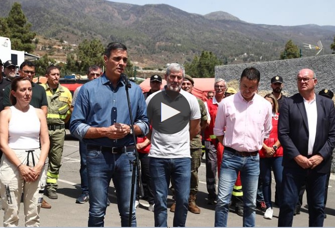 Sánchez declarará zona catastrófica los municipios afectados por el fuego, que ya ha devorado 14.878 hectáreas