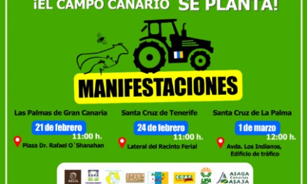 El campo grancanario se manifiesta el miércoles contra la Política Agraria Común