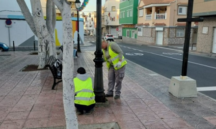 El Ayuntamiento repara los espacios públicos de El Tablero antes de las fiestas