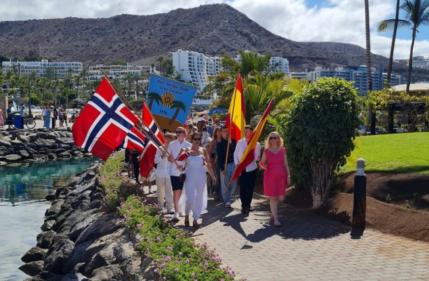 Anfi se transforma en Noruega en el Día Nacional