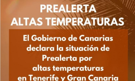 Se activa la prealerta por temperaturas máximas en Gran Canaria