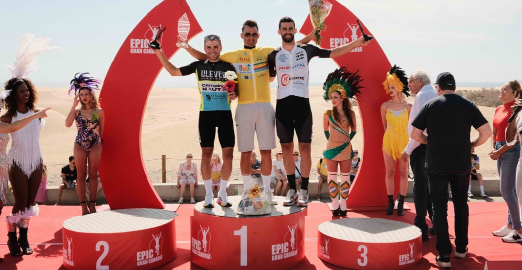 El italiano Luca Chiesa y la sueca Enma Belforth, campeones de la EPIC Gran Canaria, en Maspalomas