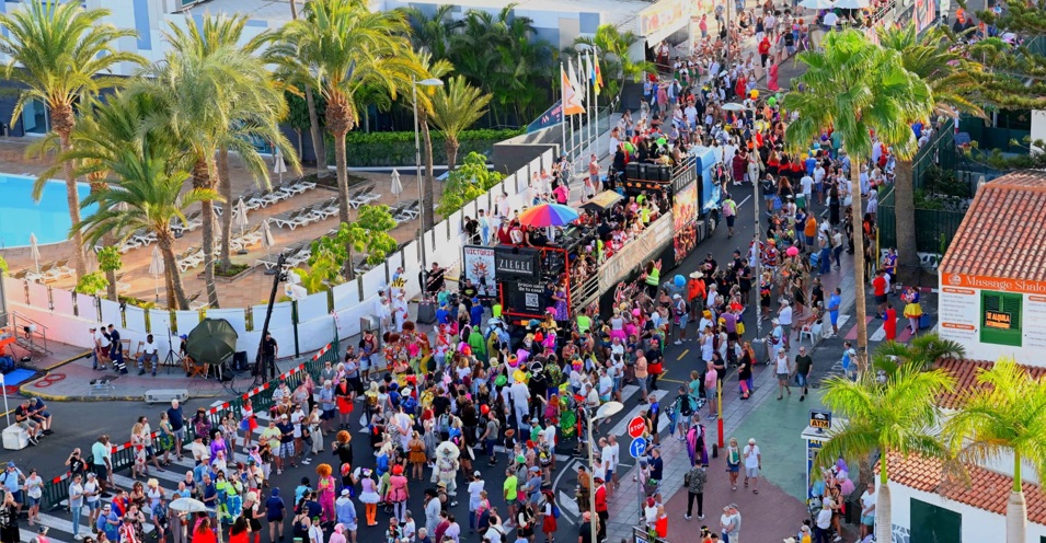 Recorrido de la Gran Cabalgata del Carnaval Internacional de Maspalomas 2025