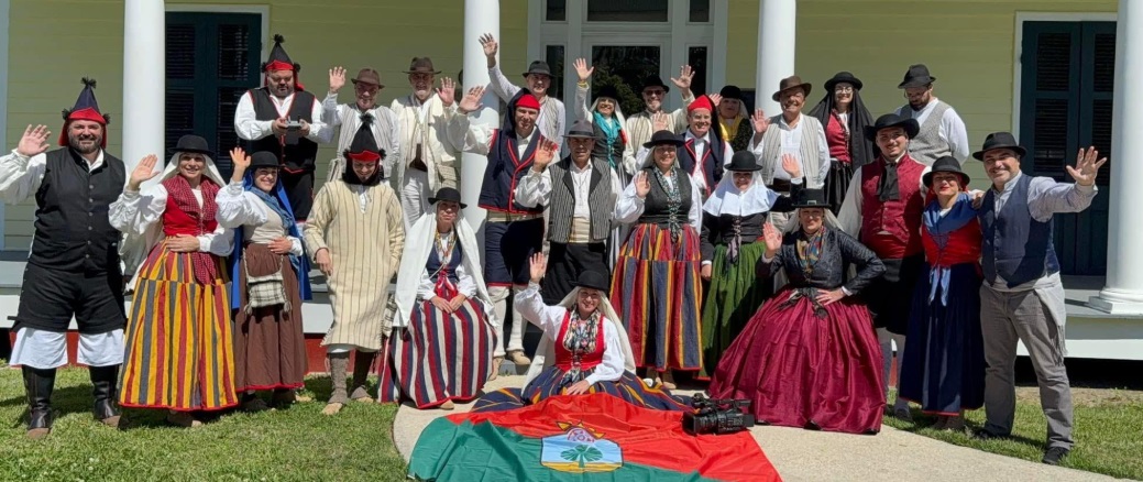 Achimenchey y el cuerpo de baile de Santa Lucía de Tirajana llevan el folklore canario a Luisiana (Estados Unidos)