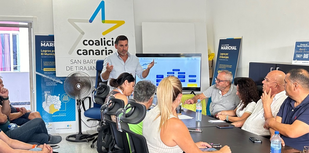 Marichal marca el rumbo de la nueva ejecutiva de CC en San Bartolomé de Tirajana