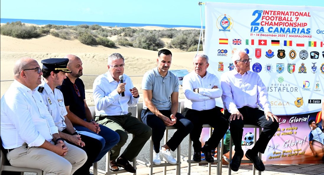 El II Campeonato Mundial de Fútbol 7 de la Asociación Internacional de Policías se inaugura el jueves en Maspalomas