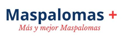 Logotipo de Maspalomas Plus con el lema Más y mejor Maspalomas