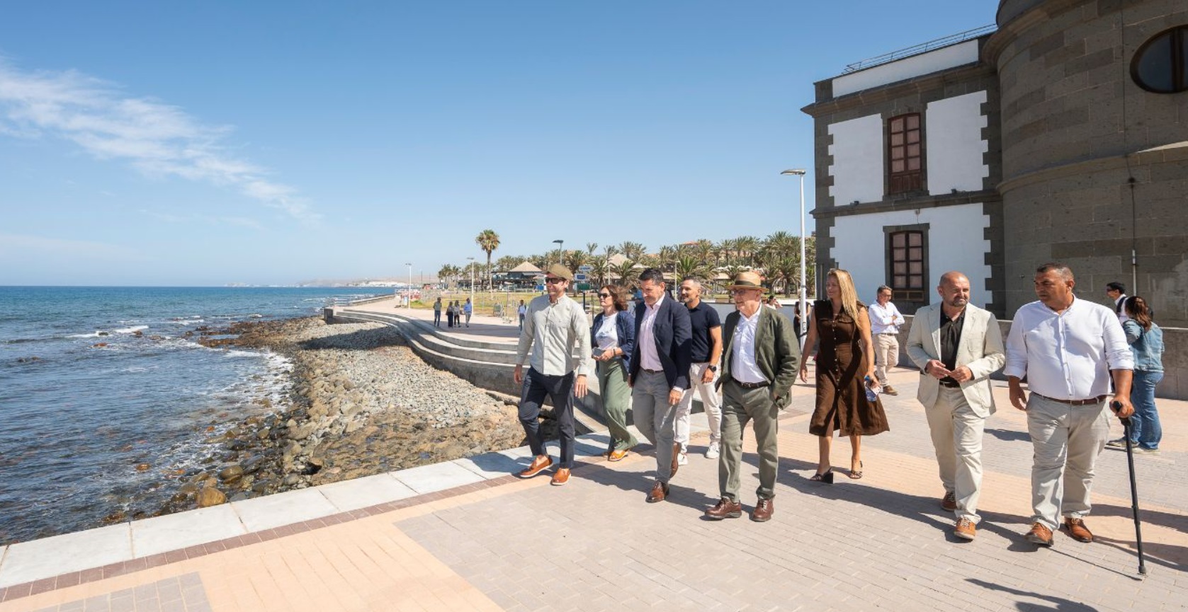 Presentación de las obras turísticas del Consorcio Maspalomas Gran Canaria en el entorno del Faro