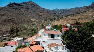 Vista del barrio de El Horno en el Barranco de Arguineguín