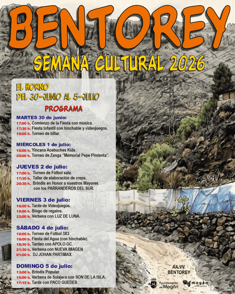 Cartel de la Semana Cultural de Bentorey 2026 en El Horno