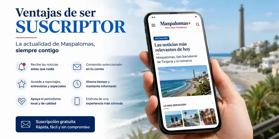 Suscripción gratuita a Maspalomas Plus